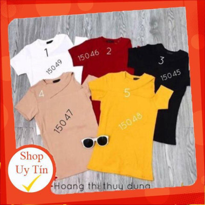 ÁO LỆCH VAI_ HÀNG ĐẸP GIÁ TỐT_ ÁO THUN NỮ HỞ VAI TAY NGẮN_ÁO THUN KHOÉT VAI GỢI CẢM