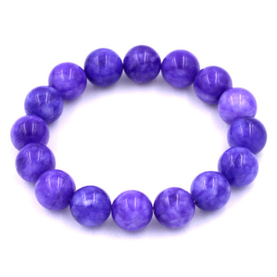 Vòng chuỗi đeo tay Đá Vân Rồng Tím 12 ly 16 hạt - hợp mệnh Hỏa, mệnh Thổ