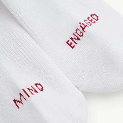 Tất / Vớ dài dệt chữ loại dày chơi thể thao Unisex Freesize - ROUTINE 10F24SOCA021