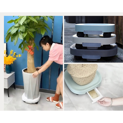 Đế Lót Chậu Hoa ,Kệ Cây Cảnh Có Bánh Xe Di Chuyển Đa Năng , Khay Hứng Nước Tiện Lợi Chịu Lực