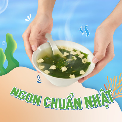 1 gói canh rong biển ăn liền nấu canh không bột ngọt cho bé TÂM MINH FOODS