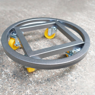 Đế lót chậu cây có bánh xe DAI NHAN, đế kê chậu cây, tròn hoặc vuông, làm bằng thép, sơn tĩnh điện, đường kính 30cm - 40cm - 50cm