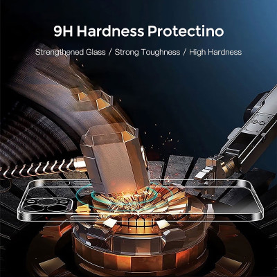 Ốp lưng chống sốc trong suốt siêu mỏng 1mm cho iPhone 14/ 14 Plus/ 14 Pro/ 14 Pro Max hiệu Memumi Glitter (độ trong tuyệt đối, chống trầy xước, chống ố vàng, tản nhiệt tốt) - hàng nhập khẩu