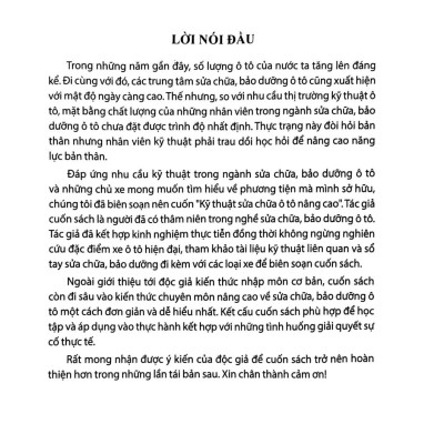 Kỹ Thuật Sửa Chữa Ô Tô Nâng Cao (Tái Bản 2024)