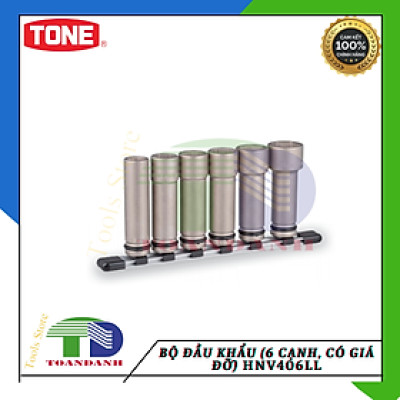 [CHÍNH HÃNG ]Bộ đầu khẩu 1/2" (6 cạnh, có giá đỡ) TONE HNV406LL