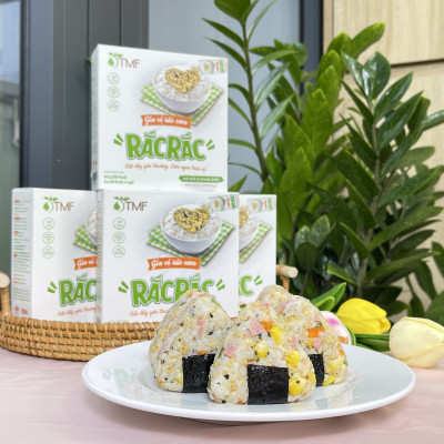 Gia vị rắc cơm rong biển Rắc Rắc hộp 6 gói cho bé ăn dặm ăn ngon không hương liệu TÂM MINH FOODS