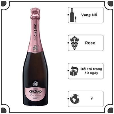 Rượu vang nổ Cinzano Rose 9.5% 1x0.75L