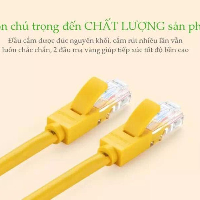Ugreen UG30641NW103TK 8M màu Vàng Cáp mạng LAN CAT5E UPT - HÀNG CHÍNH HÃNG