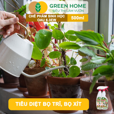 Chế Phẩm Sinh Học OAU 6.3EW GreenHome, Chai 500Ml, Thảo Mộc, Đặc Trị Rệp, Rầy, Bọ Trĩ Cho Cây Và Hoa