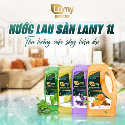 Thùng 04 Chai Nước Lau Sàn Giúp Làm Sạch Mọi Bề Mặt Kháng Khuẩn Xua Đuổi Côn Trùng Chai 1L