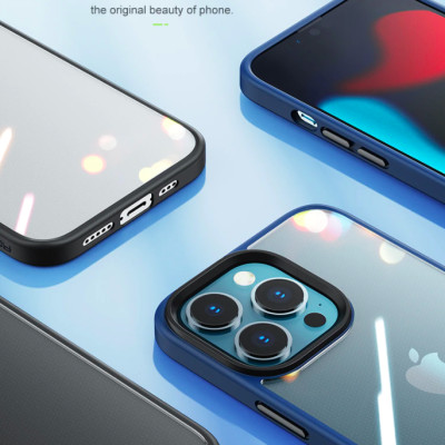 Ốp lưng cho iPhone 13 hiệu Likgus Hybrid Glass Pc viền màu chống sốc - Hàng nhập khẩu
