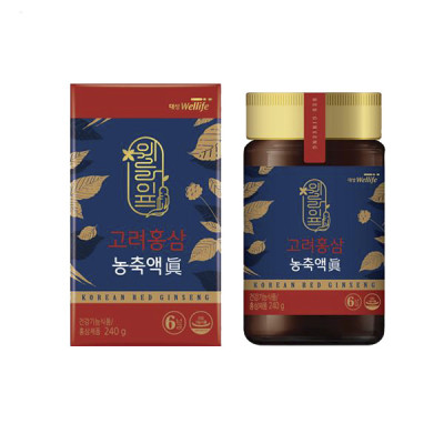 Cao hồng sâm Goryeo Red ginseng Daesang Wellife hũ 240gr