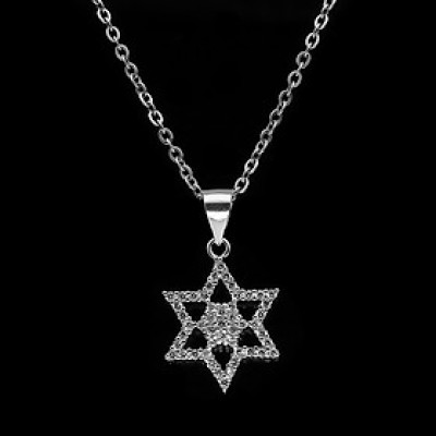 Dây Và Mặt Dây Chuyền Bạc Hiểu Minh DMD177S ngôi sao 6 cánh