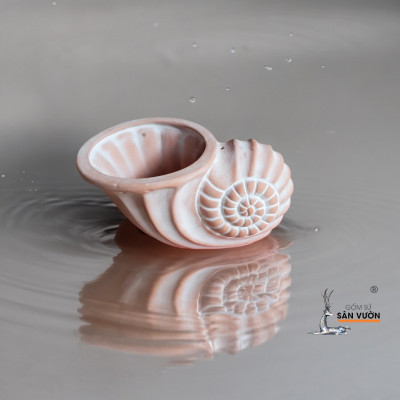 Chậu Đất Nung Hình Vỏ Sò Nhỏ