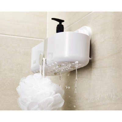 Kệ để đồ nhà tắm Joseph Joseph Duo (White) gắn tường tiện dụng, dễ dàng tháo lắp - 006346