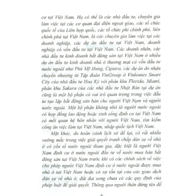 Sách - Quyền sở hữu nhà ở của chủ thể có yếu tố nước ngoài tại việt nam