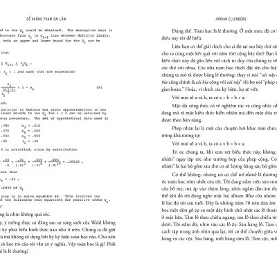 Sách - How Not To Be Wrong - Để Không Phạm Sai Lầm - Toán Học Ẩn Chứa Trong Cuộc Sống