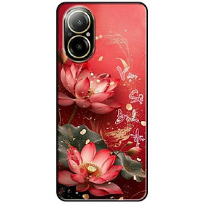 Ốp lưng cho Realme 9i - 10 - C20 - C67 - C65 4G - C11 2021 - Poco X6 5G - Sen Đỏ Bình An - Hàng Chính Hãng