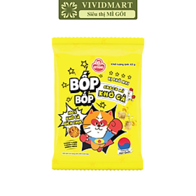 OTOKI - Snack mì khô gà Bốp Bốp hương vị Phô mai, Snack Bốp Bốp vị Phô mai, Snack Otoki ăn liền (63g/gói)