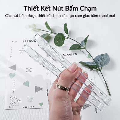 ốp lưng chống sốc trong suốt cho iPhone 17 Pro Max / 17 Air / 17 Pro / 17 hiệu Likgus Lin - Chống sốc 2m, túi khí ẩn 4 góc, chống va đập, độ trong full HD - Hàng nhập khẩu