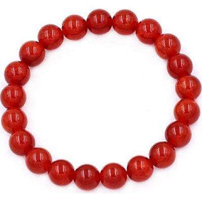 Chuỗi đeo tay Đá Vân Rồng Đỏ size 8 ly 22 hạt - hợp mệnh Hỏa, mệnh Thổ