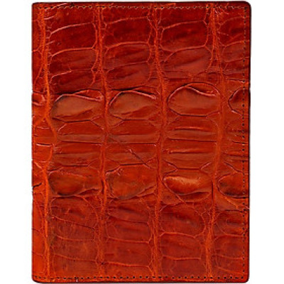 Ví Nam Da Cá Sấu Gai Đuôi Kiểu Đứng Huy Hoàng HT2257 (12.5 x 10 cm) - Vàng