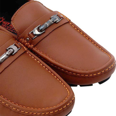 Giày Mọi Nam Đế Âm Huy Hoàng HT7774 - Nâu Đỏ