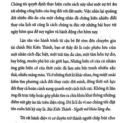 Sách - Bùi Kiến Thành - Người Mở Khóa Lãng Du (Tái Bản 2025)