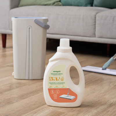 Combo Tẩy Rửa Sinh Học ENZYCO -  Nước Lau Sàn 2L, Nước Rửa Bát 465ml, Nước Giặt 2L