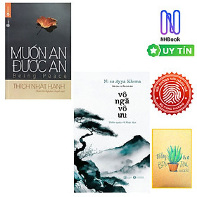 Combo Muốn An Được An và Vô Ngã Vô Ưu ( Tặng Kèm Sổ Tay)