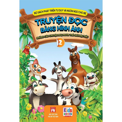 Sách - Phát Triển Tư Duy Và Ngôn Ngữ Cho Bé - Truyện Đọc Bằng Hình Ảnh - Truyện Ngụ Ngôn Thế Giới Đặc Sắc - Combo 2 Cuốn - Việt Thư