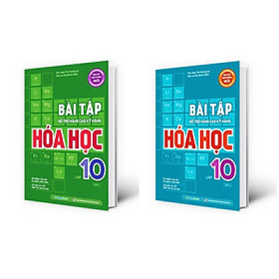 Sách - Combo Bài tập bổ trợ nâng cao kỹ năng Hóa học lớp 10 tập 1 + 2 (MG)