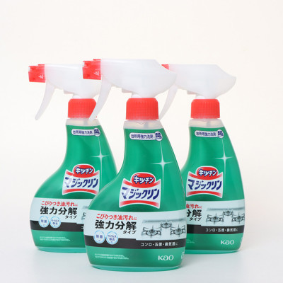 Tẩy dầu mỡ nhà bếp làm sạch máy hút mùi Kao Nhật Bản 400ml, mặt bếp, tường gạch ốp, chậu rửa bát
