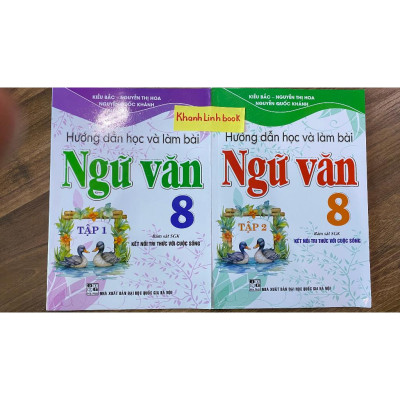 Sách - Combo hướng dẫn học và làm bài ngữ văn 8 - tập 1 + 2