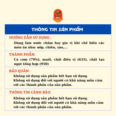 Combo 5 Loại Mẫu Thử Nước Mắm Cá Cơm Hương Phú - Mẫu Thử
