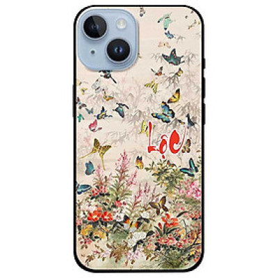 Ốp lưng dành cho Iphone 15 - 15 Plus - 15 Pro - 15 Pro Max - Hoa Bướm Lộc - Hàng Chính Hãng