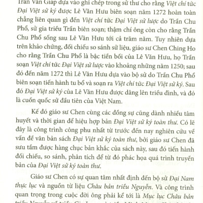 SỬ VIỆT - Nhìn Từ Tài Liệu Nguồn - Trần Kinh Hòa (Cheng Nin Ho) - Nguyễn Mạnh Sơn dịch - (bìa mềm)
