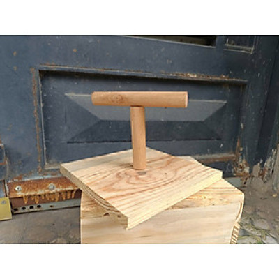 1 cầu mini bằng gỗ thanh ngang 15cm cao 13,5cm (CD03) dùng để cho vẹt đứng chơi, chưa kèm xích chân