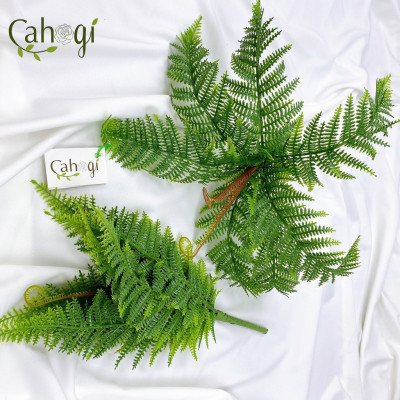 Cây dương xỉ giả giống thật 99% – Đường kính 40 đến 50 cm – Cây dương sỉ giả, hoa lụa decor trang trí rẻ, bền, đẹp.