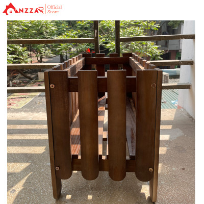 Chậu gỗ trồng cây, hoa, chậu chữ nhật trồng cây ban công-03