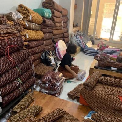 Chiếu Hạt Gỗ Hương Mộc Cao Cấp - Kích Thước 1,8mx2m ( video , hình thật )