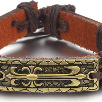 Vòng tay nam khắc hoa văn