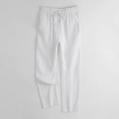 Quần dài nam ống gấp line, cạp chun sau kết hợp khóa khuy kéo và dây rút thời trang, lịch lãm, phong cách Hàn Quốc QD11