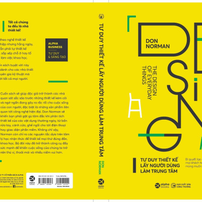 (Phiên bản 2023) TƯ DUY THIẾT KẾ LẤY NGƯỜI DÙNG LÀM TRUNG TÂM (THE DESIGN OF EVERYDAY THINGS) - Don Norman - Phương Lan dịch - (bìa mềm)