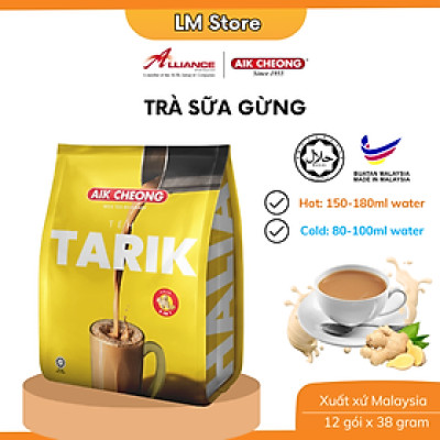 Trà Sữa Vị Gừng Aik Cheong Teh Tarik Halia 4 In 1 (15 Gói x 40g)