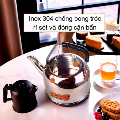 [mẫu mới] Siêu điện đun nước siêu tốc 5L Fujika tự ngắt khi sôi hàng chính hãng bảo hành 12 tháng