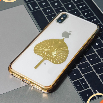 Dây Chuyền Phong Cách Hàn Quốc Nam Mạ Vàng + TẶNG LÁ BỒ ĐỀ MAY MẮN TÀI LỘC ĐỂ VÍ ĐIỆN THOẠI