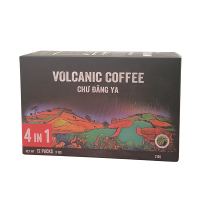 Cà Phê MOHODO Volcanic Cafe Hòa Tan 4in1 Nguyên Chất Tiện Lợi Đậm Vị Núi Lửa Chư Đăng Ya Hộp 216G