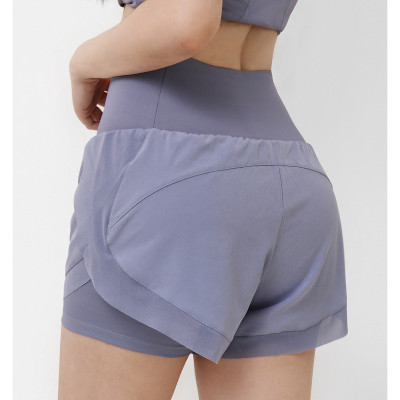 Bộ đồ đùi nữ thể thao đa năng gồm áo ngắn tay và quần đùi 2 lớp có túi nhỏ tiện dụng