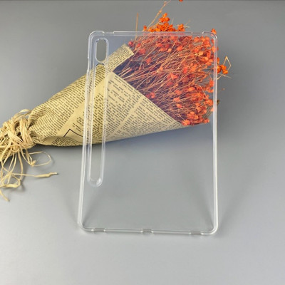 Ốp lưng silicon dẻo trong cho Samsung Galaxy Tab S9 Plus, S9 Fe Plus, Tab S9 ,Tab S9 Fe, Tab S8 Ultra, Tab S8 Plus, Tab S8, Tab S7, Tab S7 Plus , S7 Fe , Tab S7 có gờ bảo vệ camera - Hàng nhập khẩu